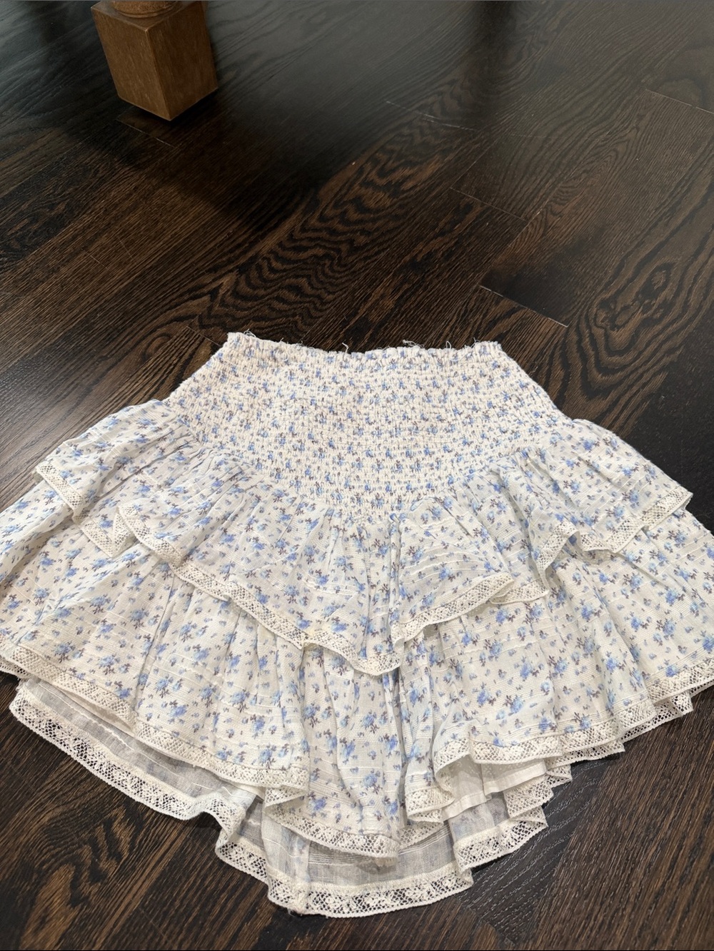 Loveshackfancy mini ruffle skirt